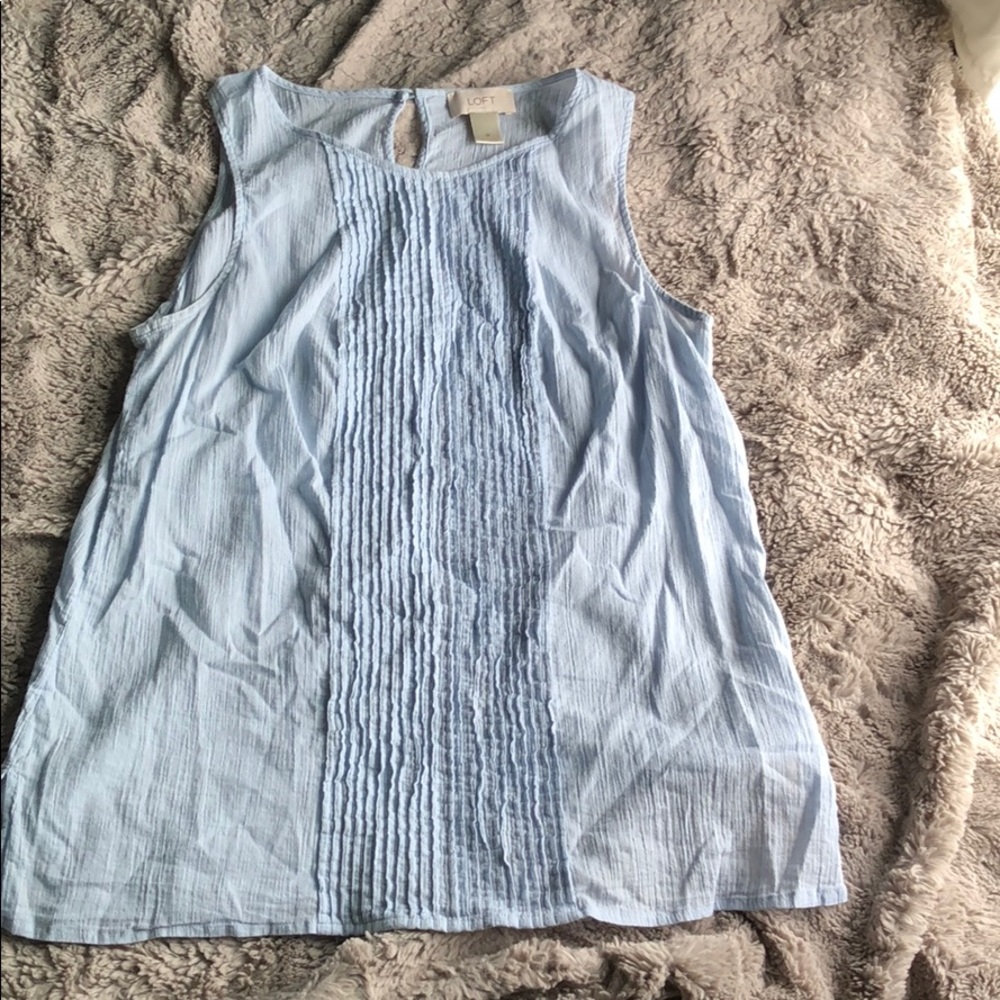 Light Blue Loft Tank Top